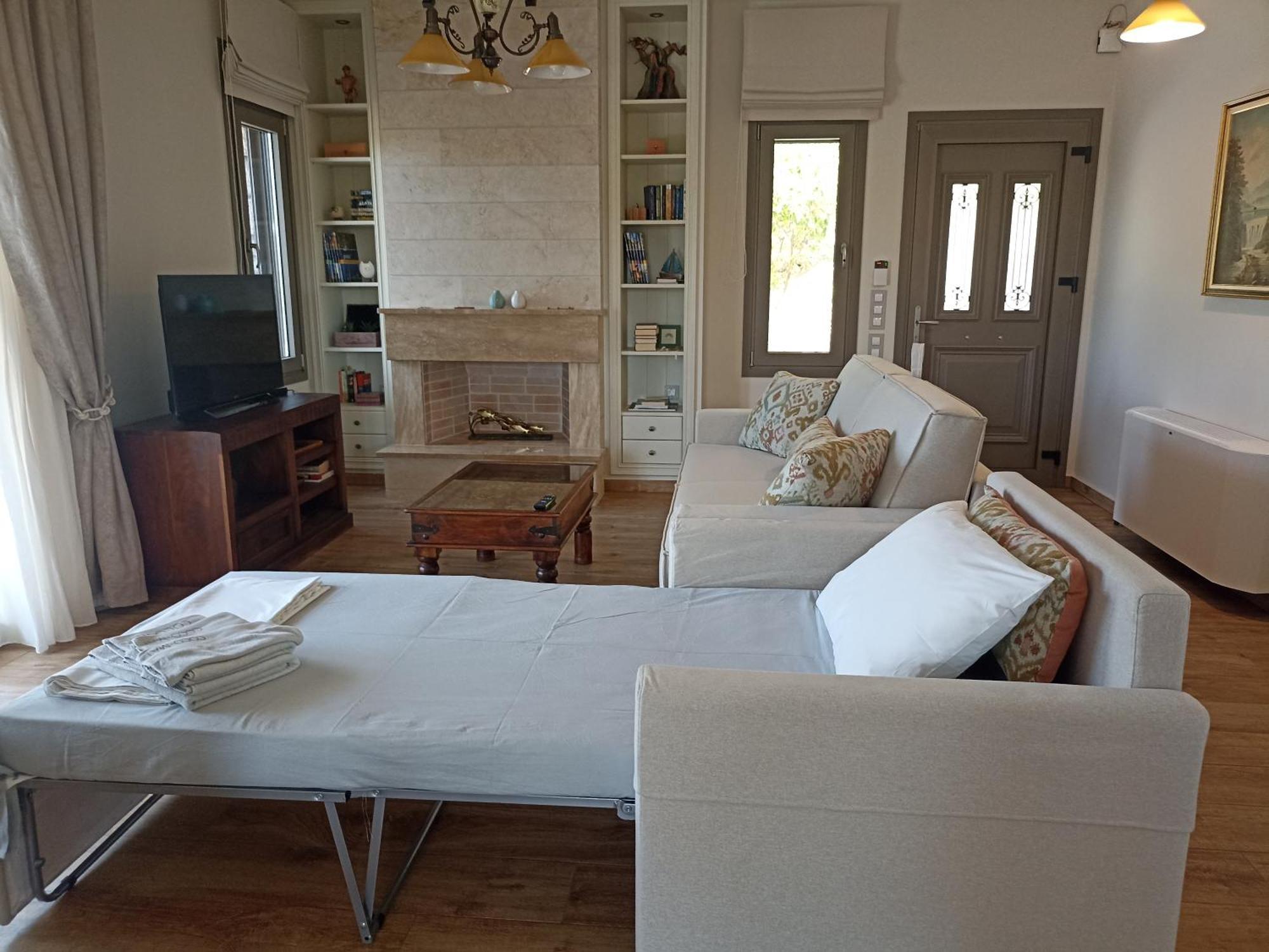 Seaside Retreat House Villa Paralia Sergoulas Bagian luar foto